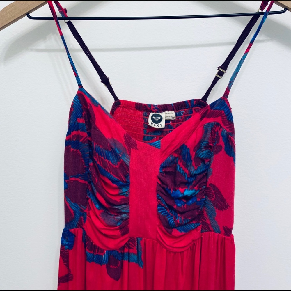 Roxy Pink Floral Sun Dress - Picture 3 of 11